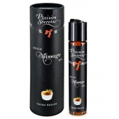 Массажное масло с ароматом крем брюле Huile de Massage Gourmande Creme Brulée - 59 мл. - Plaisir Secret - купить с доставкой в Одинцово