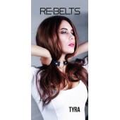 Чёрный кожаный чокер-кляп Tyra Black - Rebelts - купить с доставкой в Одинцово
