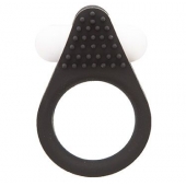 Чёрное эрекционное кольцо LIT-UP SILICONE STIMU RING 1 BLACK - Dream Toys - в Одинцово купить с доставкой