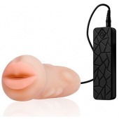 Мастурбатор-ротик с вибрацией REALSTUFF VIBRATING MASTURBATOR MOUTH - Dream Toys - в Одинцово купить с доставкой