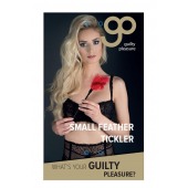 Пластиковая метелочка с красными пёрышками Small Feather Tickler - 32 см. - Blush Novelties - купить с доставкой в Одинцово