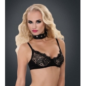 Полиуретановый ошейник с пуклями и D-кольцами Collar with Studs - Blush Novelties - купить с доставкой в Одинцово