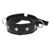 Полиуретановый ошейник с пуклями и D-кольцами Collar with Studs - Blush Novelties - купить с доставкой в Одинцово