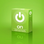 Цветные ароматизированные презервативы ON) Fruit   Color - 3 шт. - ON) - купить с доставкой в Одинцово