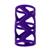 Фиолетовая насадка-сетка на пенис - 7,5 см. - A-toys - в Одинцово купить с доставкой