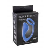 Синее эрекционное кольцо с анальной пробкой Button Anal Plug - Lola Games - в Одинцово купить с доставкой