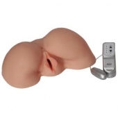 Телесная вибровагина из киберкожи с выносным пультом - LOVETOY (А-Полимер) - в Одинцово купить с доставкой