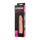Телесная насадка-удлинитель Extension sleeve - 17 см. - Sitabella - в Одинцово купить с доставкой