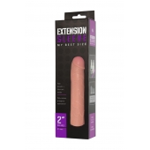 Насадка-удлинитель Extension sleeve телесного цвета - 18,5 см. - Sitabella - в Одинцово купить с доставкой