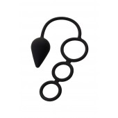 Тройное эрекционное кольцо с анальным хвостом Drop M-size - Erotist Adult Toys - в Одинцово купить с доставкой