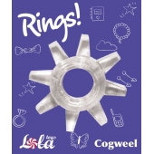 Прозрачное эрекционное кольцо Rings Cogweel - Lola Games - в Одинцово купить с доставкой