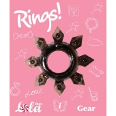Чёрное эрекционное кольцо Rings Gear - Lola Games - в Одинцово купить с доставкой