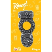 Чёрное эрекционное кольцо Rings Ringer - Lola Games - в Одинцово купить с доставкой
