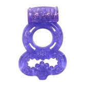 Фиолетовое эрекционное кольцо Rings Treadle с подхватом - Lola Games - в Одинцово купить с доставкой