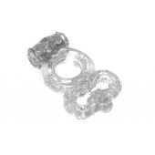 Прозрачное эрекционное кольцо Rings Treadle с подхватом - Lola Games - в Одинцово купить с доставкой