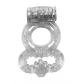 Прозрачное эрекционное кольцо Rings Treadle с подхватом - Lola Games - в Одинцово купить с доставкой