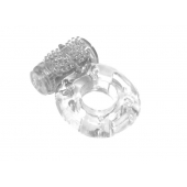 Прозрачное эрекционное кольцо с вибрацией Rings Axle-pin - Lola Games - в Одинцово купить с доставкой