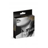 Черный чокер с замком в форме сердца - Bijoux Pour Toi - купить с доставкой в Одинцово