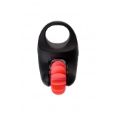 Чёрно-красное эрекционное виброкольцо Erotist - Erotist Adult Toys - в Одинцово купить с доставкой