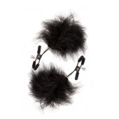 Зажимы для сосков с пухом FEATHERED NIPPLE CLAMPS - Blush Novelties - купить с доставкой в Одинцово
