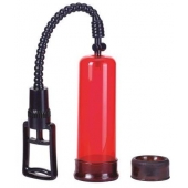 Вакуумная помпа с двумя сменными насадками NEW STAY HARD PUMP CLEAR RED - Seven Creations - в Одинцово купить с доставкой