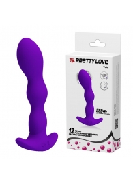 Фиолетовый анальный стимулятор простаты с вибрацией Yale - 14,5 см. - Baile - в Одинцово купить с доставкой