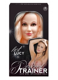 Надувная кукла с вибрацией и 2 любовными отверстиями Hot Lucy Lifesize Love Doll - NMC - в Одинцово купить с доставкой