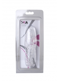 Прозрачная насадка с шишечками и шипами - 13,5 см. - Toyfa Basic - в Одинцово купить с доставкой