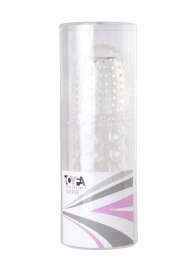 Прозрачная закрытая гелевая насадка - 13,5 см. - Toyfa Basic - в Одинцово купить с доставкой