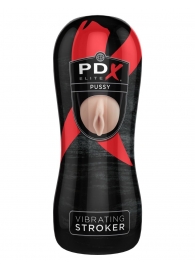 Мастурбатор-вагина Vibrating Pussy Stroker с вибрацией - Pipedream - в Одинцово купить с доставкой