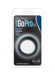 Черно-синее эрекционное кольцо Silicone Go Pro Cock Ring - Blush Novelties - в Одинцово купить с доставкой