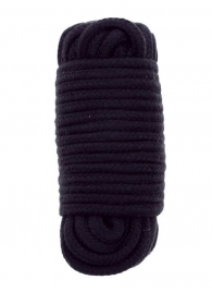 Черная веревка для связывания BONDX LOVE ROPE - 10 м. - Dream Toys - купить с доставкой в Одинцово