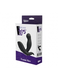 Черный вибромассажер простаты PROSTATE HERO - Dream Toys - в Одинцово купить с доставкой
