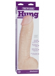 Огромная насадка-реалистик Vac-U-Lock Realistic Hung - 31,7 см. - Doc Johnson - купить с доставкой в Одинцово