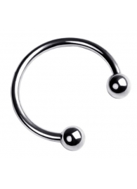 Серебристая подкова на головку пениса - ToyFa - купить с доставкой в Одинцово