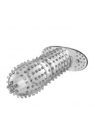 Закрытая прозрачная насадка Crystal sleeve - 12 см. - Erowoman-Eroman - в Одинцово купить с доставкой