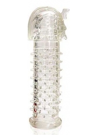 Закрытая прозрачная насадка на пенис Crystal Sleeve Faraon - 13,5 см. - Erowoman-Eroman - в Одинцово купить с доставкой
