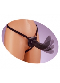 Черный податливый страпон Posable Partner Strap-On - 17,8 см. - Pipedream - купить с доставкой в Одинцово