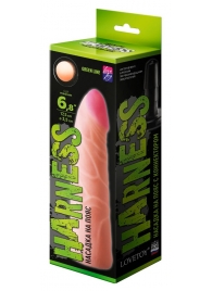 Фаллическая насадка на трусики харнесс - 17,5 см. - LOVETOY (А-Полимер) - купить с доставкой в Одинцово