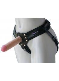 Черный пояс-трусики с двумя насадками  Экзотик-Linda  - 15,5 и 10,5 см. - LOVETOY (А-Полимер) - купить с доставкой в Одинцово