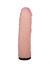 Черный пояс-трусики с насадкой  Гламур Dana  - 15,5 см. - LOVETOY (А-Полимер) - купить с доставкой в Одинцово