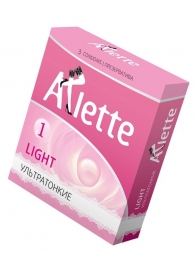 Ультратонкие презервативы Arlette Light - 3 шт. - Arlette - купить с доставкой в Одинцово