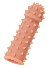 Телесная реалистичная насадка KOKOS Extreme Sleeve 03 с дополнительной стимуляцией - 12,7 см. - KOKOS - в Одинцово купить с доставкой