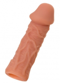 Телесная реалистичная насадка KOKOS Extreme Sleeve 05 с дополнительной стимуляцией - 12,7 см. - KOKOS - в Одинцово купить с доставкой