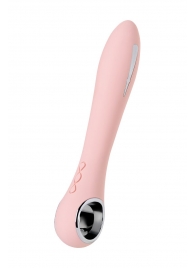 Розовый силиконовый вибратор с электростимуляцией GALVANI VIBE - 21 см. - ToyFa - купить с доставкой в Одинцово