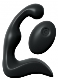 Черный вибромассажер простаты с пультом ДУ Control P-Spot Pro - Pipedream - в Одинцово купить с доставкой
