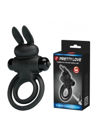 Черное эрекционное кольцо с вибростимуляцией клитора Vibrant Penis Ring III - Baile - в Одинцово купить с доставкой