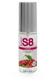 Смазка на водной основе S8 Flavored Lube со вкусом вишни - 50 мл. - Stimul8 - купить с доставкой в Одинцово