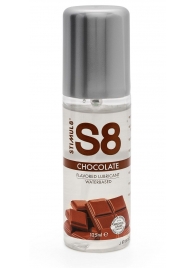 Смазка на водной основе S8 Flavored Lube со вкусом шоколада - 125 мл. - Stimul8 - купить с доставкой в Одинцово