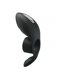 Черное кольцо на пенис с вибрацией Vibration Penis Sleeve - Baile - в Одинцово купить с доставкой
